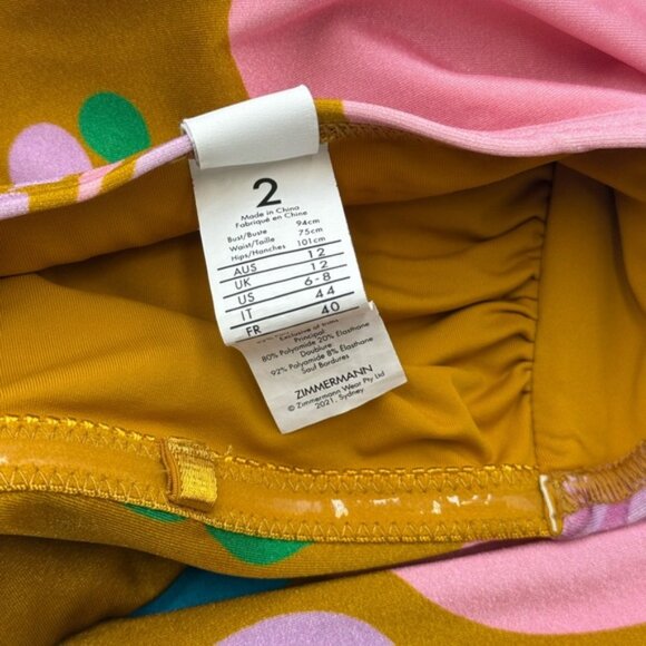 🆕 ZIMMERMANN 🧿 NWOT Teddy Double Ring 1PC Bathing Suit, Sz 2 US 6 - 8 - Picture 15 of 16